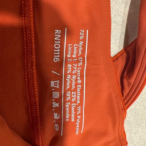 OUTDOOR VOICES TechSweat Thrive Sports Bra, Orange, Size M - Picture 5 of 6